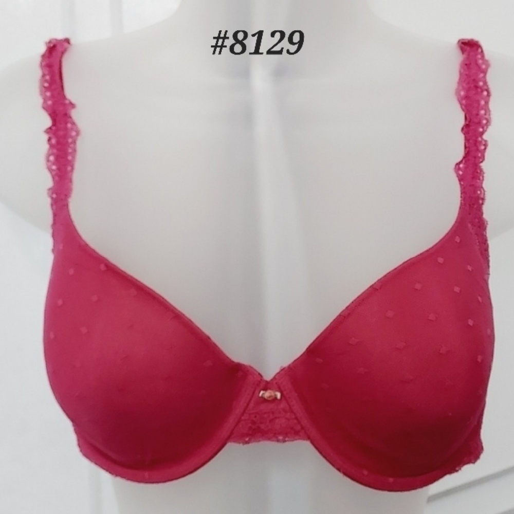 🤍FINAL💲Gap Body Mauve "t-shirt" underwire lace bra *Size 36-D